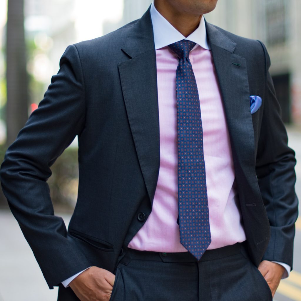 Perfect Attire - Tailor in Singapore Charcoal Grey Custom Suit